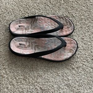 Spring Step women’s Contillo black slide sandals EUC size 7